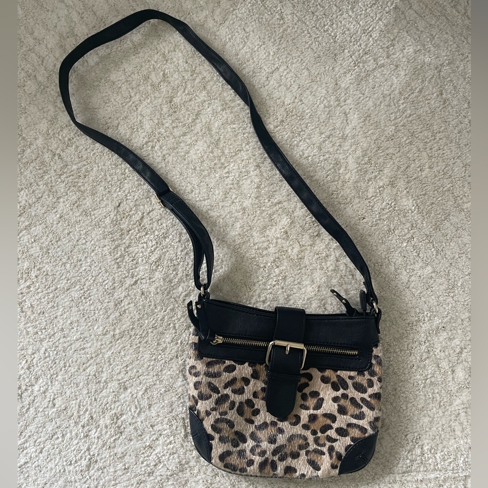 Aldo Leopard Crossbody Purse
